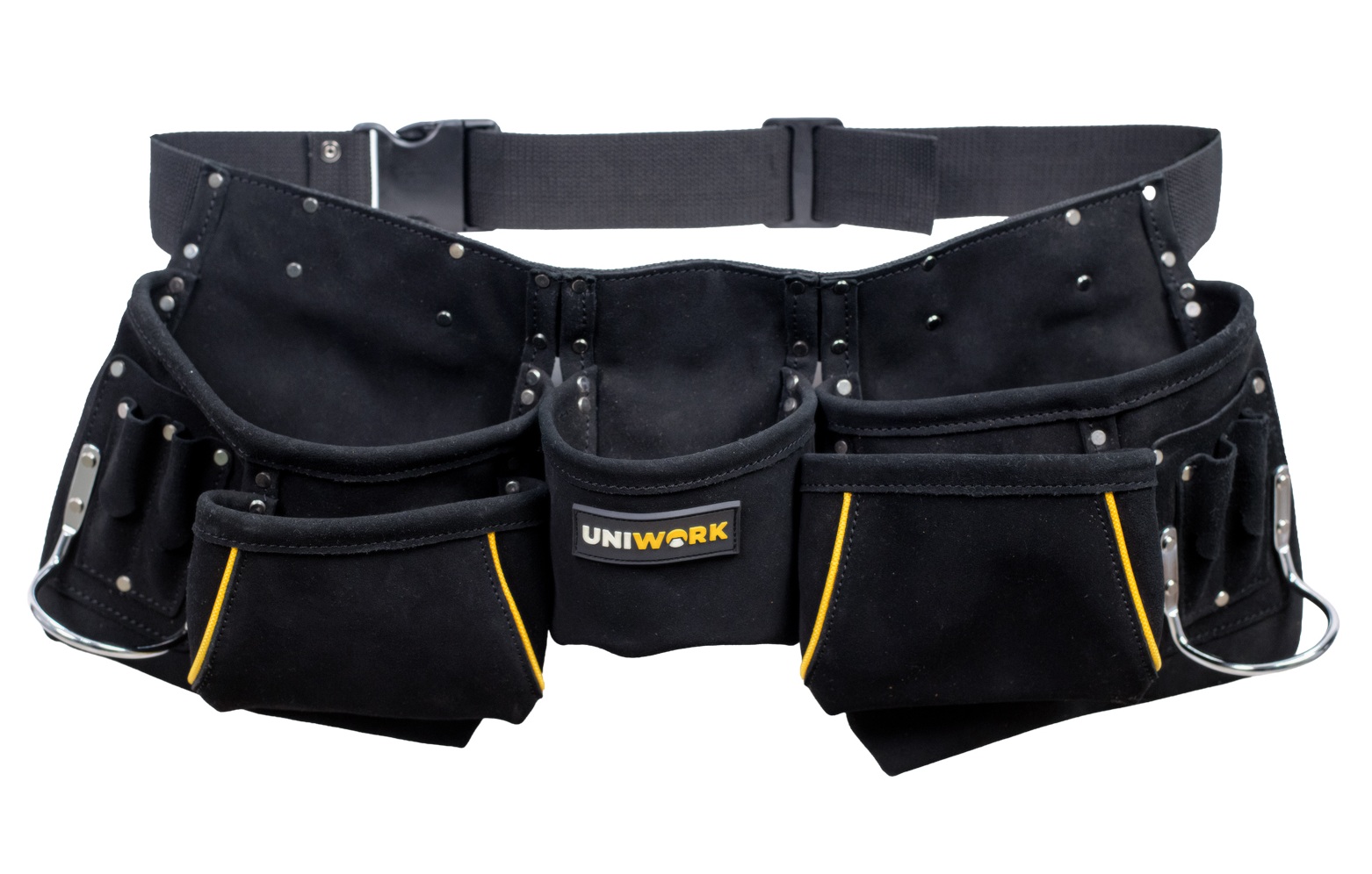 Uniwork Suede Leather 11-Pocket Carpenter's Tool Belt